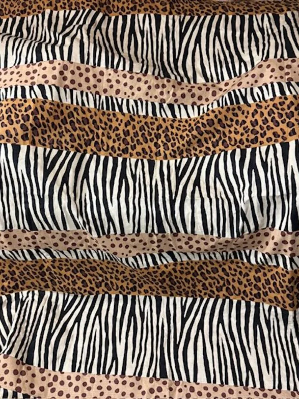 Creative Bath Animal Print Zebra Leopard Cheetah Heavy Cotton Shower Curtain